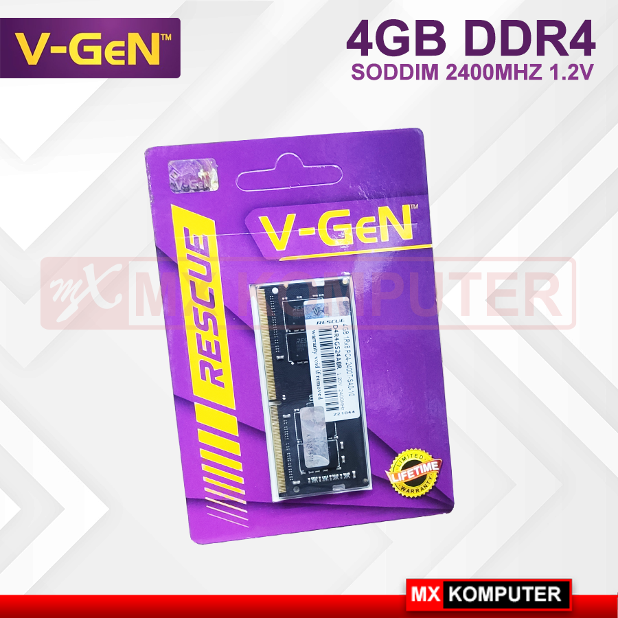 RAM VGen DDR4 4GB 2400 Mhz Sodimm Memory Laptop | MX Komputer Jogja