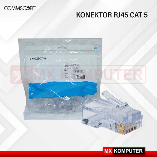 Commscope Data Socket Rj45 Konektor AMP Commscope RJ45 Cat5 Ecer | MX Komputer Jogja