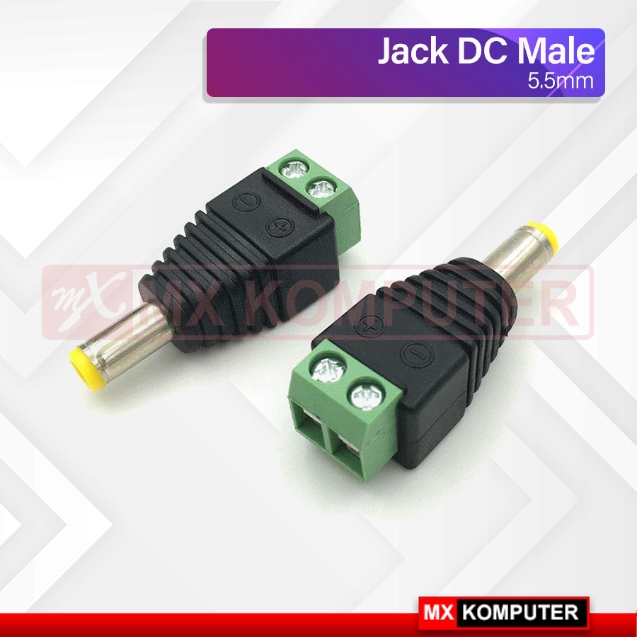 thumbnail image 2 of Evertech 20-Pack DC Male Power Jack Connectors – 5.5x2.1mm, 10" Pigtail, For CCTV Security Cameras, EV-DJ01SCRW 2 of 6