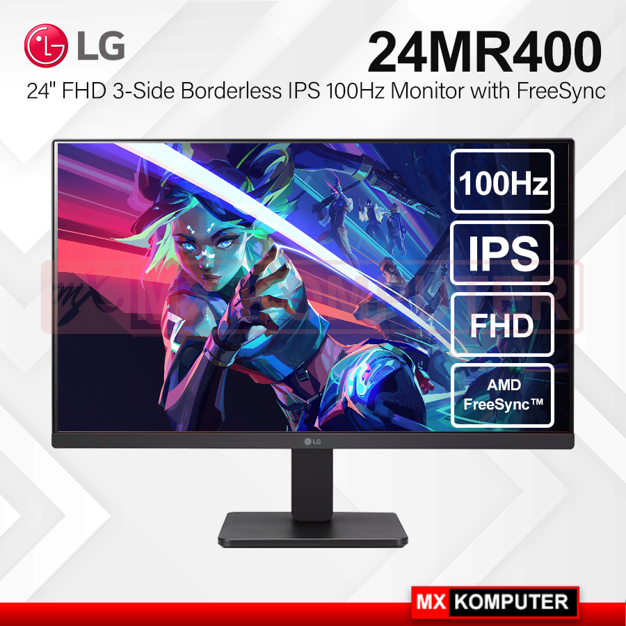 MONITOR LG 24MR400-B 24″ 100Hz | MX Komputer Jogja