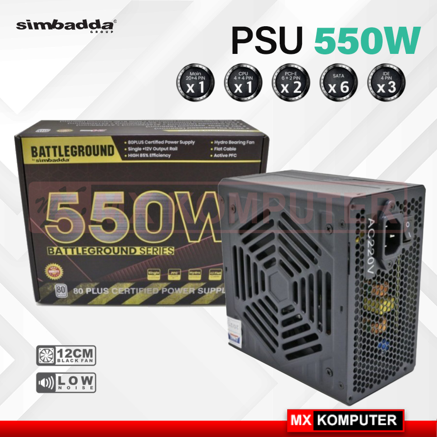Power Supply Simbadda 550 Watt MX Komputer Jogja