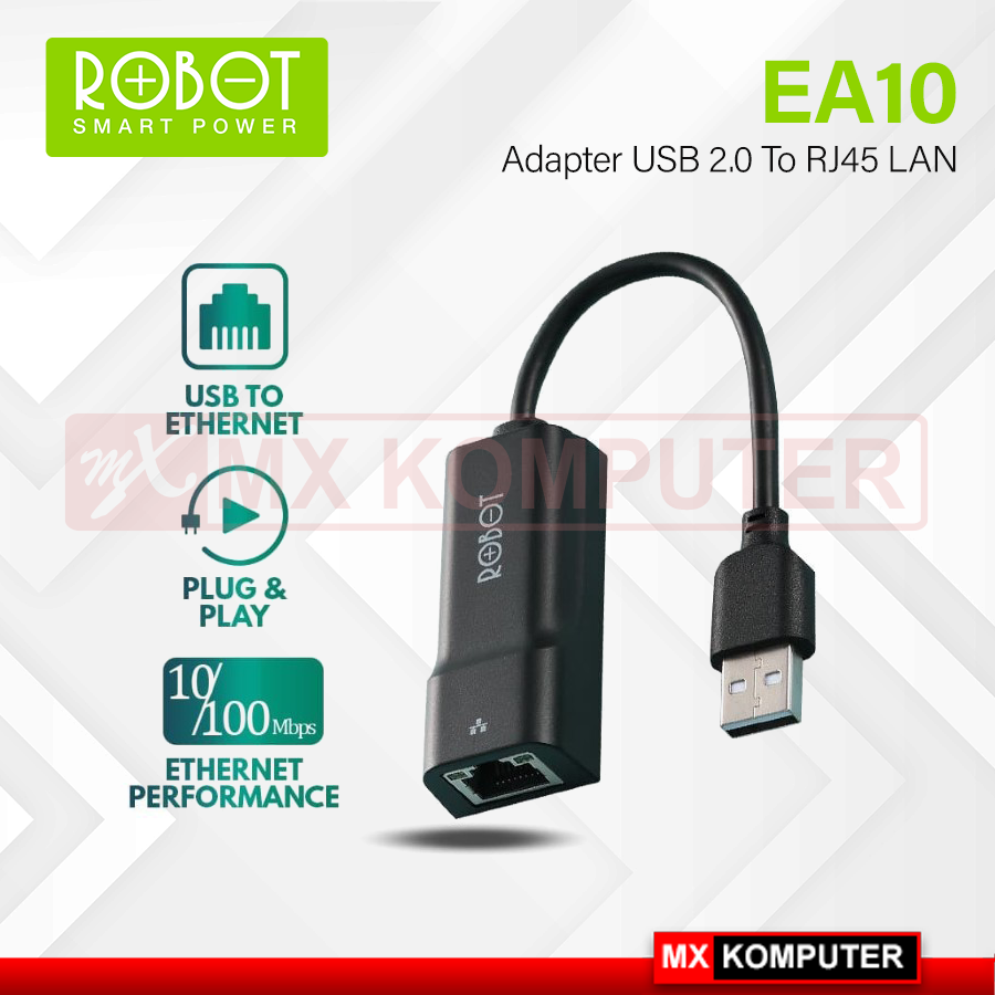 Usb Rotating Adapter Robotics Robot EA10 USB Ethernet Adapter USB 2.0 to 10/100 Network LAN | MX ...