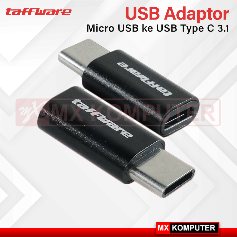 Taffware Adaptor Konverter High Speed Micro USB ke USB Type C 3.1 ...